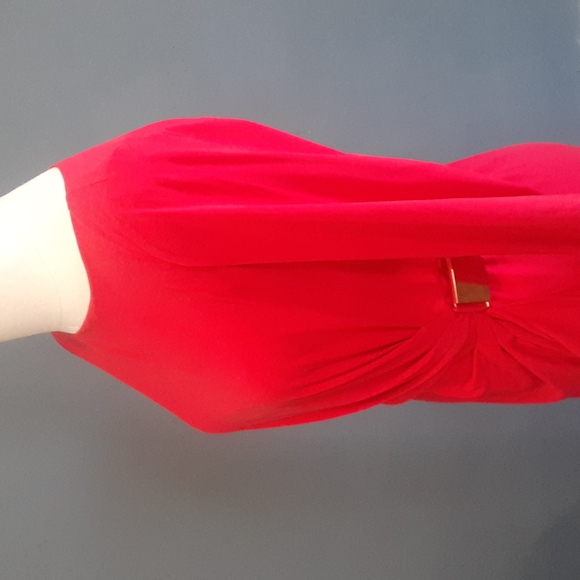 Eliza j women's red faux wrap dress size 4p - Picture 5 of 17